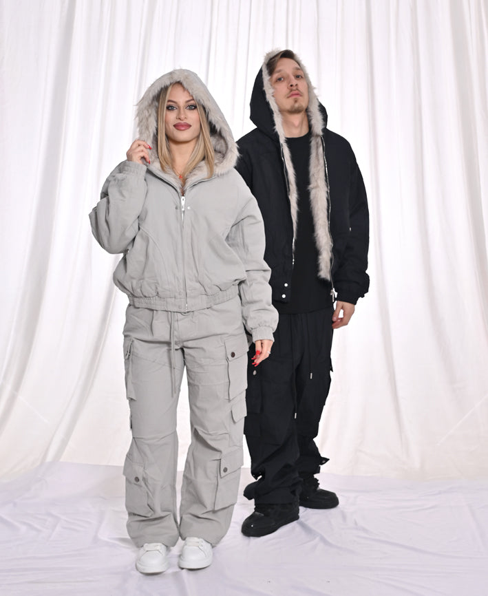 COORDINATO PELUCHE NERO