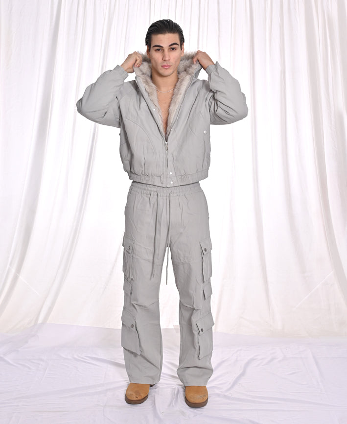 COORDINATO PELUCHE GREY