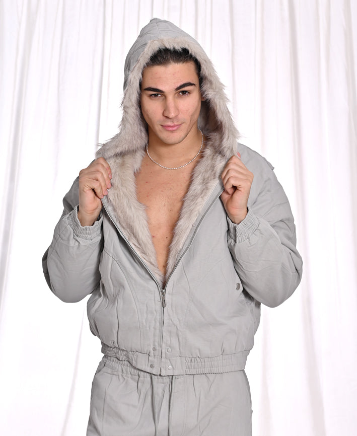 COORDINATO PELUCHE GREY