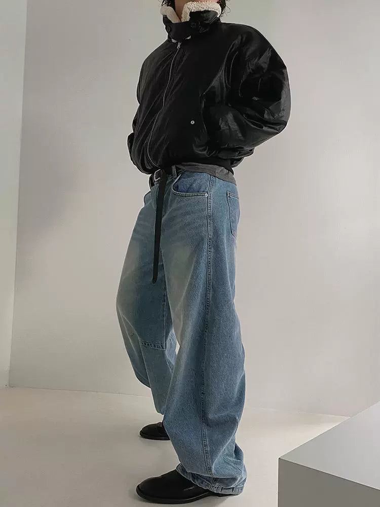 Giacca corta in pelle PU di lana MRCYC