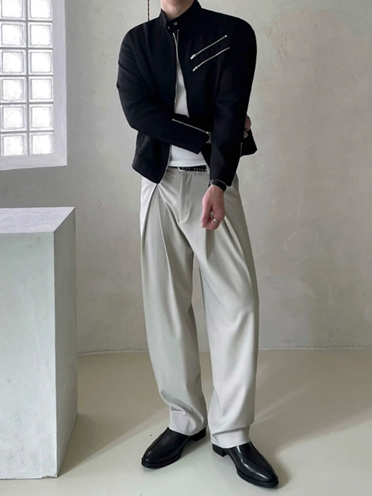 Giacca da uomo con colletto alla coreana corto MRCYC